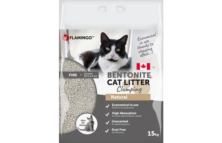 Flamingo Clumping Cat Litter Natural 15kg