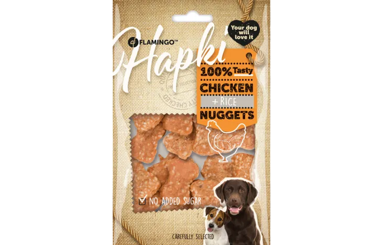 HAPKI NUGGETS CHICKEN & RICE SNACKS 85G