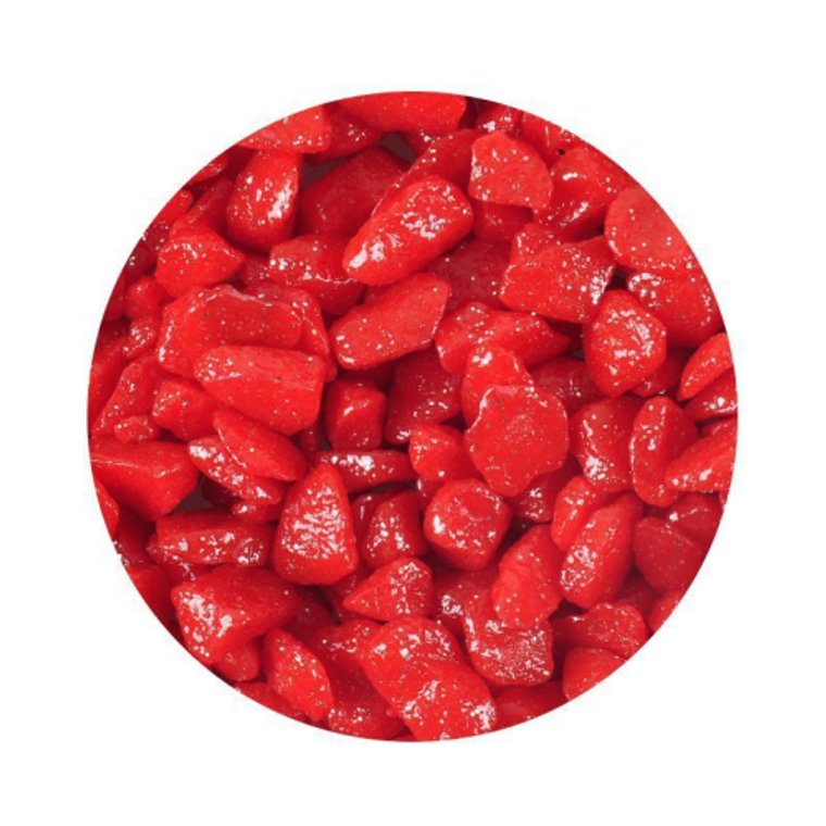 GRAVEL GLITTER NEONDARK RED 1KG