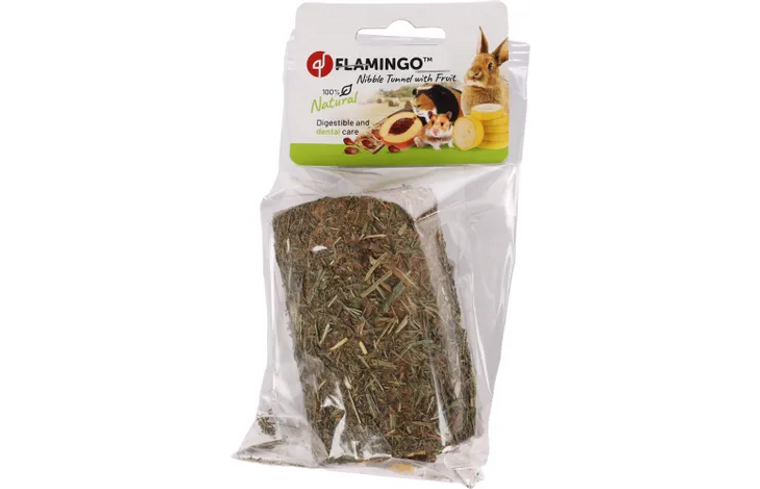 Flamingo Natural Nibble Tunnel with Fruit 150G