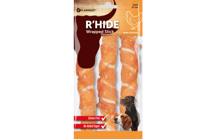 RAWHIDE STICK WITH CHICKEN 155G