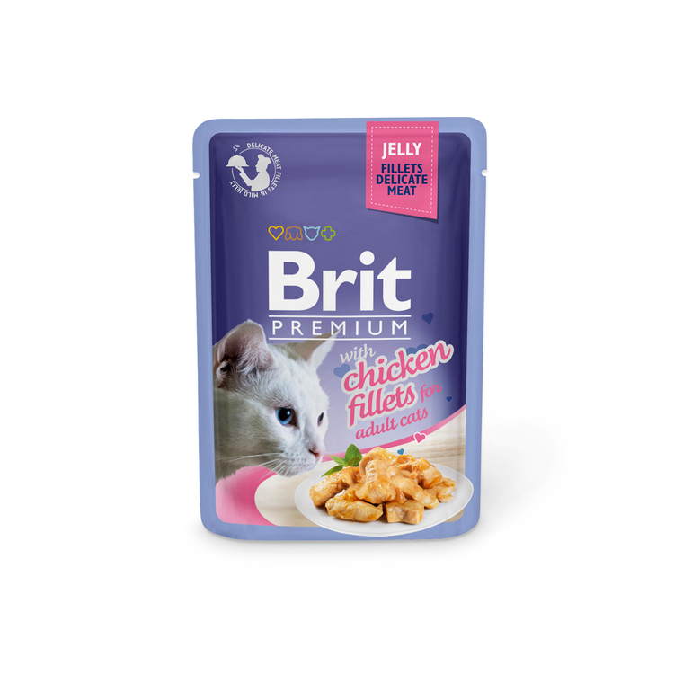 Brit Premium Fillets in Jelly Chicken 85G