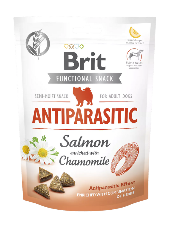 Brit Care Dog Functional Snack Antiparasitic Salmon 150g