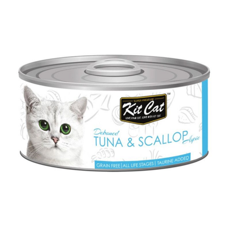 KITCAT TIN TUNA & SCALOOP 80G