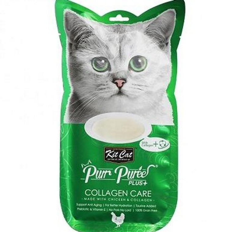 Kit Cat Purr Puree Plus+ Chicken & Collagen Care