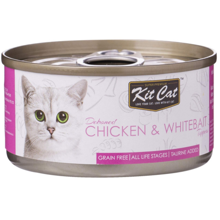 KITCAT Tin CHICKEN&WHITEBAIT 80G