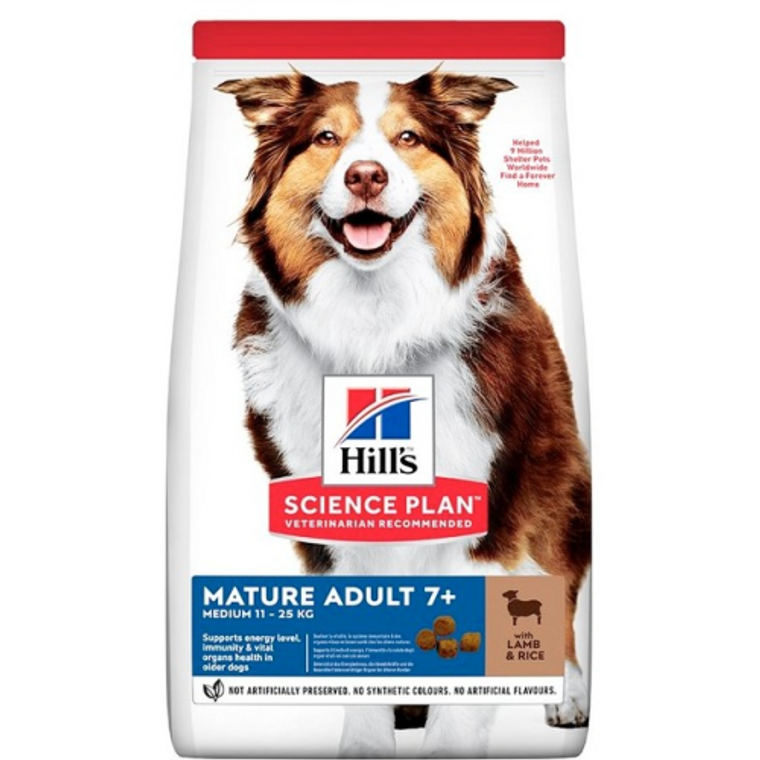 Hill’s Science Plan Medium Mature Adult 7+ Dog Food With Lamb&Rice (2.5kg)