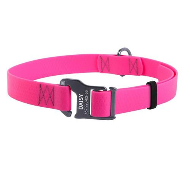 WAUDOG COLLAR WPROOF GLOW 35-70PINK