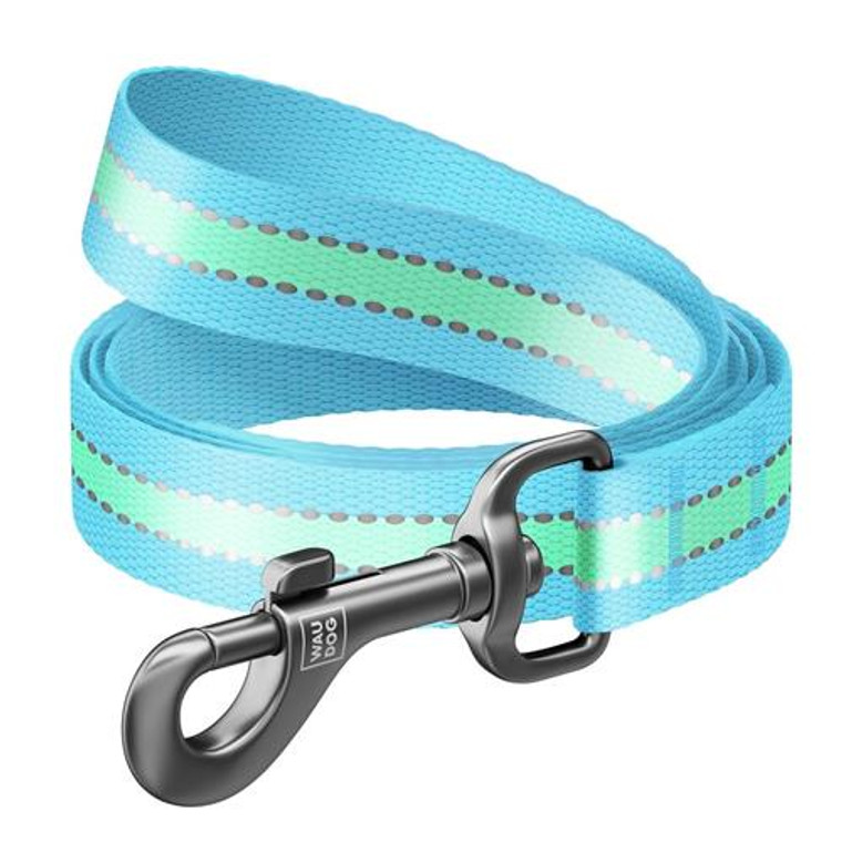 WAUDOG LEAD NYLON GLOWS 122CM BLUE