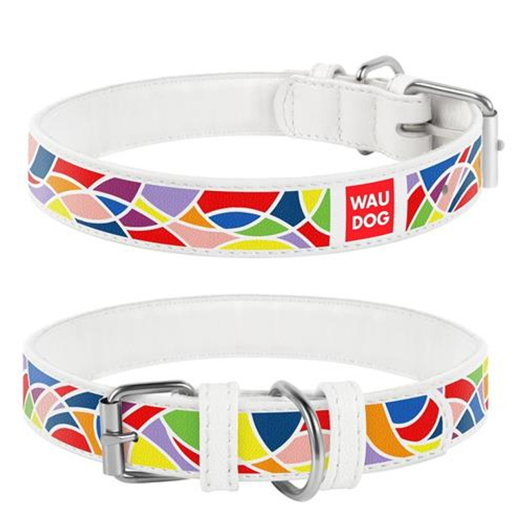 WAUDOG COLLAR VITRAGE 19-25CM WHITE