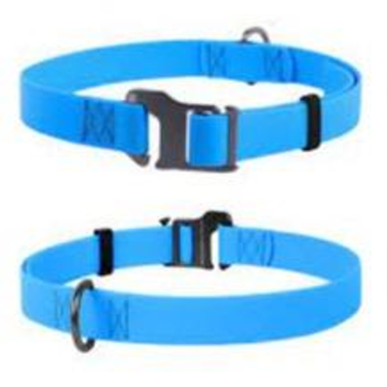 WAUDOG COLLAR WPROOF GLOW 25-50BLUE