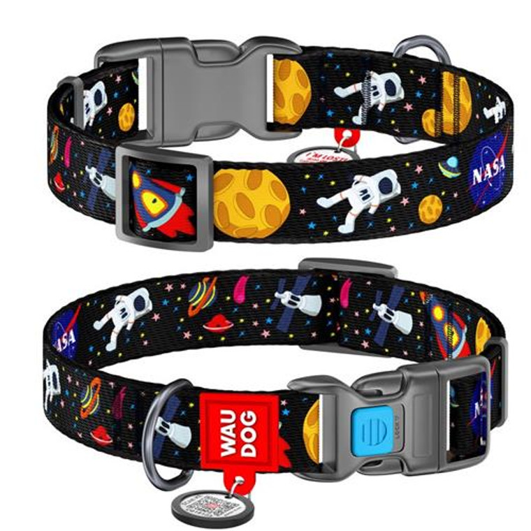 WAUDOG COLLAR NYLON NASA 24-40CM