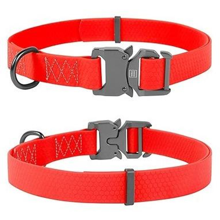 WAUDOG COLLAR WPROOF&QR-TAG23-35RED