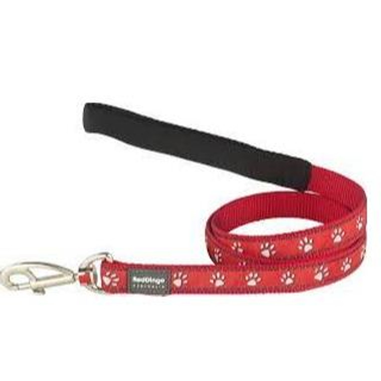 Dog Lead Design Desert Paws Red XS