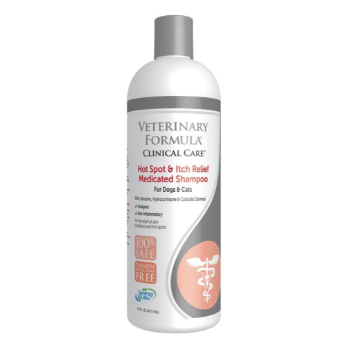 Synergy Labs Veterinary Formula Clinical Care Hot Spot & Itch Relief Medicated Shampoo For Dogs & Cats 473ml