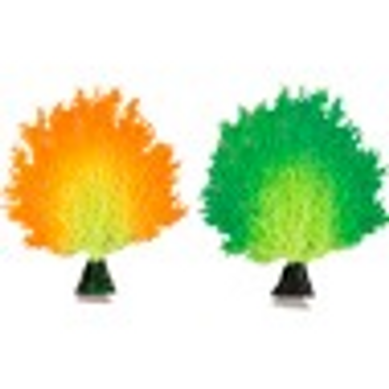 DECORATION FLUO LEAF CORAL ASS