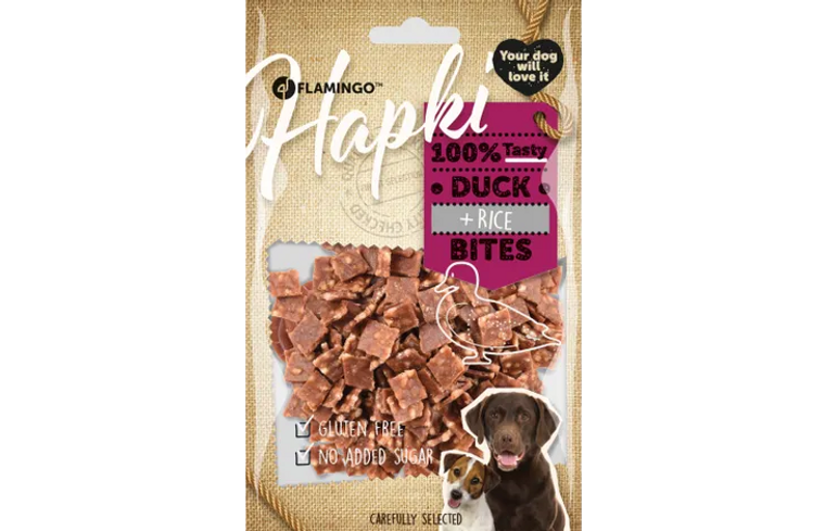 HAPKI DUCK & RICE BITES 85GR