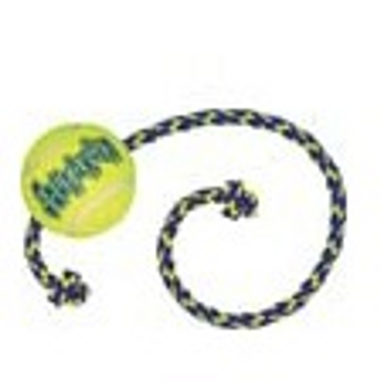 KONG SQUEAKAIR BALL + ROPE MEDIUM