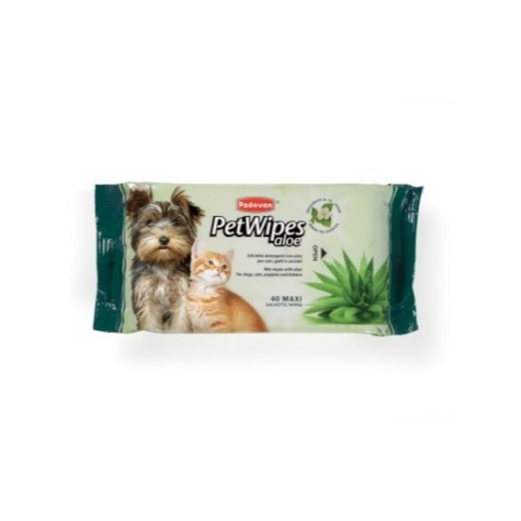 Padovan Pet Wipes Aloe (40 Pcs)