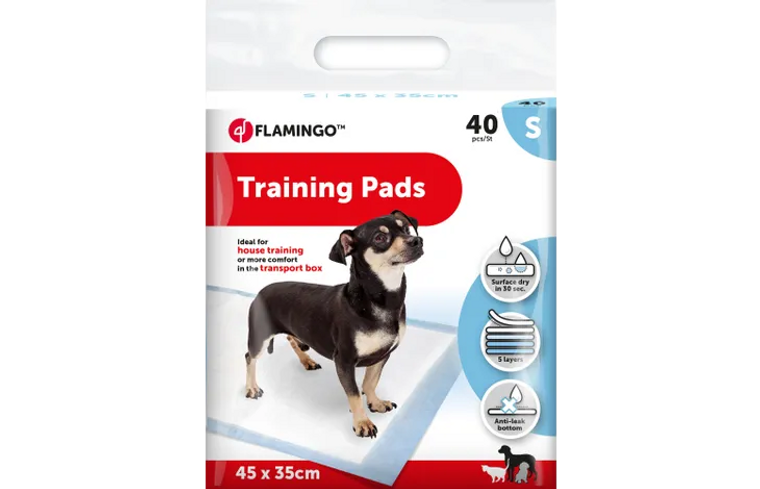 Flamingo Training Pad - Small - White - 40 Pieces