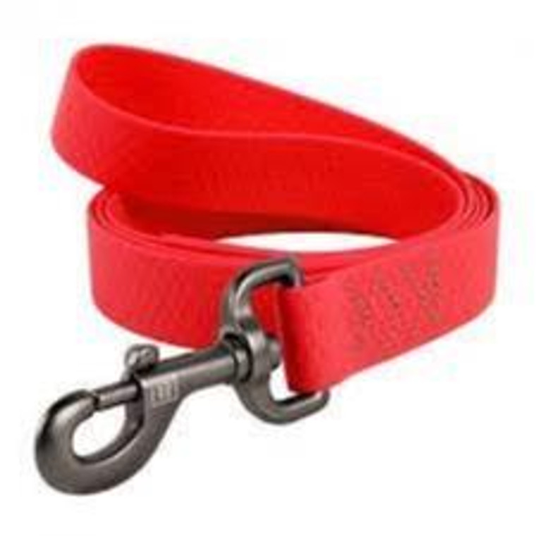 Dog lead WAUDOG Waterproof  soft and durable (width 20 mm, length 183 сm) red