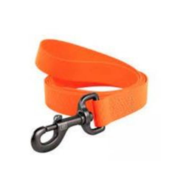 Dog lead WAUDOG Waterproof, soft and durable (width 20 mm, length 122 сm) orange