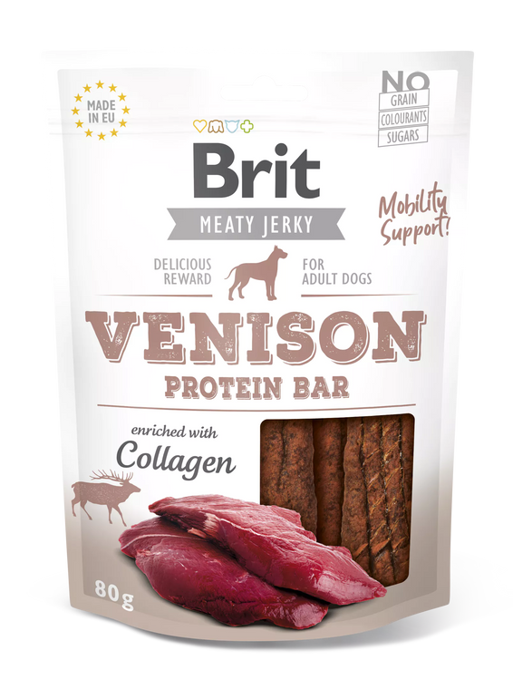 Brit Jerky-Venison Protein Bar