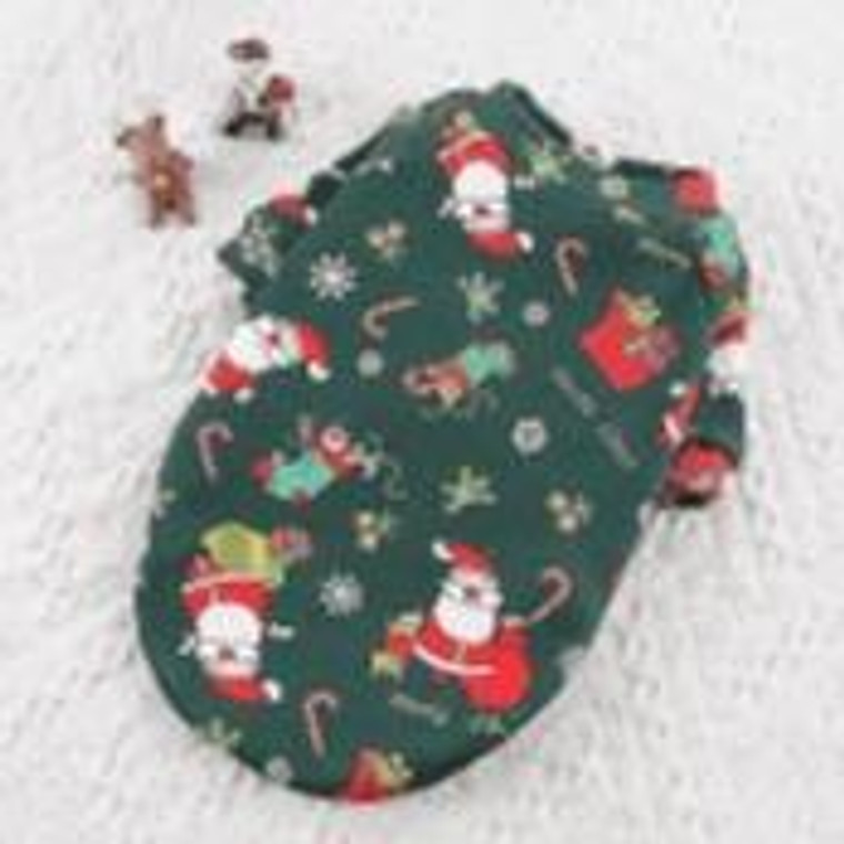 CHRISTMAS PET CLOTHES COTTON DOG AND CAT FLEECE