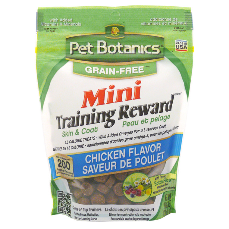 Pet Botanics GF Training Rewards Mini Treats - Chicken - 4 Oz