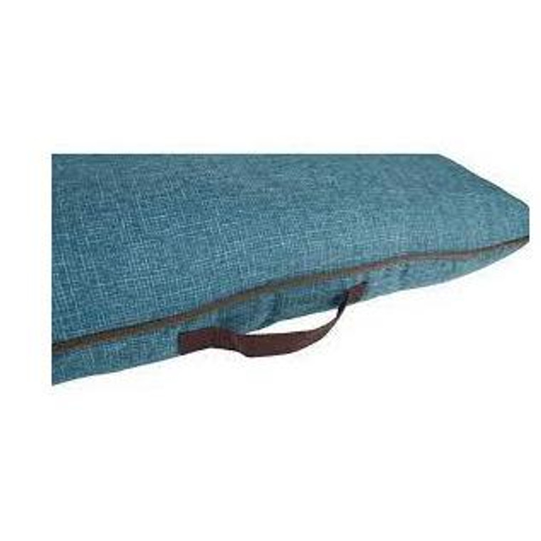 CUSHION SNOOZEBAY RECTANGULAR+ZIPPER BLUE 100x70x16CM