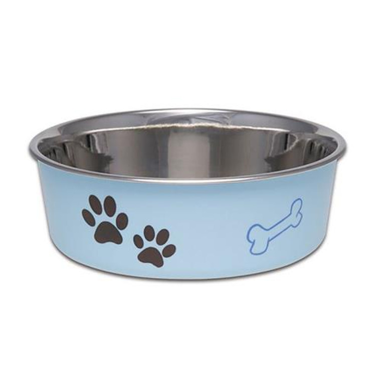 DOG DISH INOX BELLA LIGHT BLUE