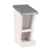 SILO BIRD TABLE SEEDS SIGGE WOOD WHITE 10x15x24,5CM