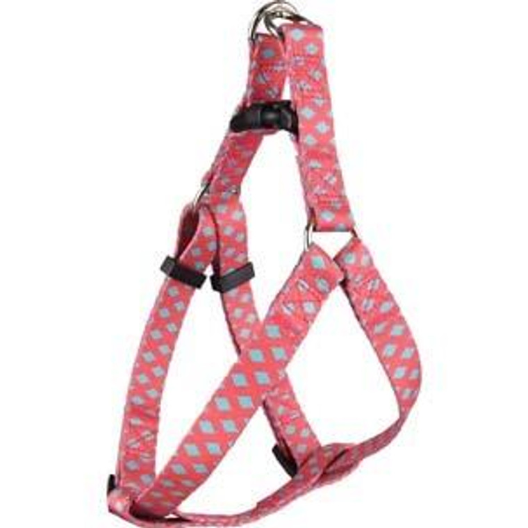 HARNESS STEP&GO SUE PINK/GREEN