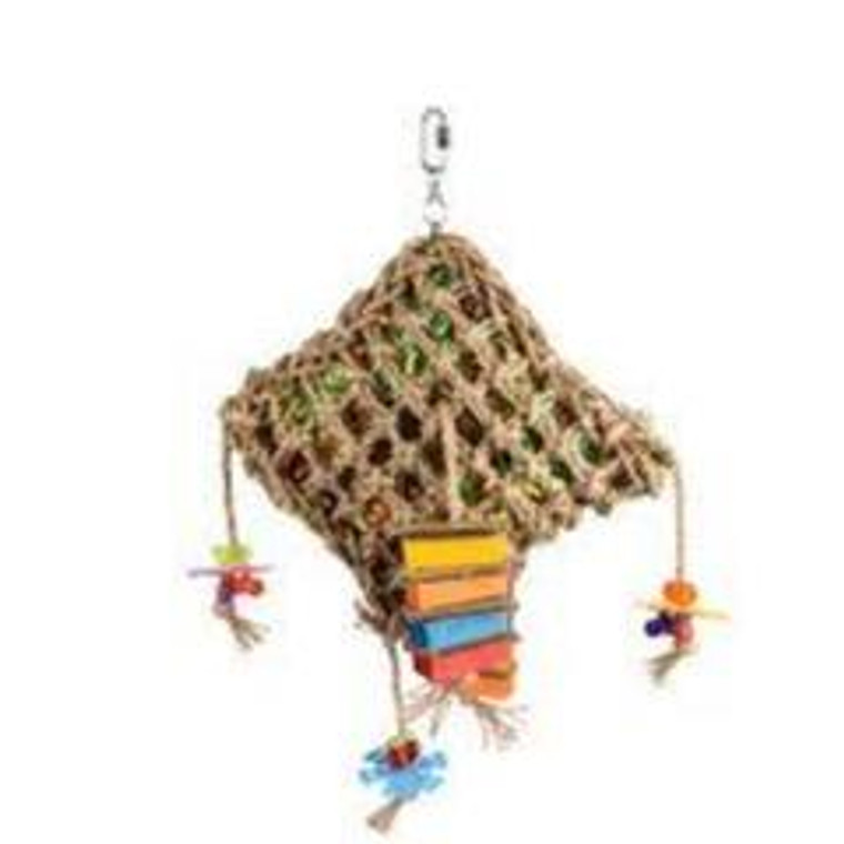 BT PARROT PAPYR NET SQUARE COLOUR MULTI 45CM