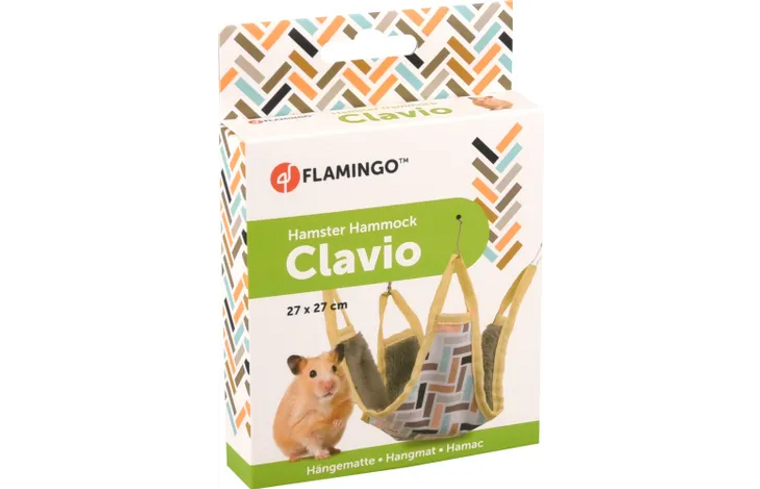 FLAMINGO HAMSTER HAMMOCK CLAVIO 27x27CM