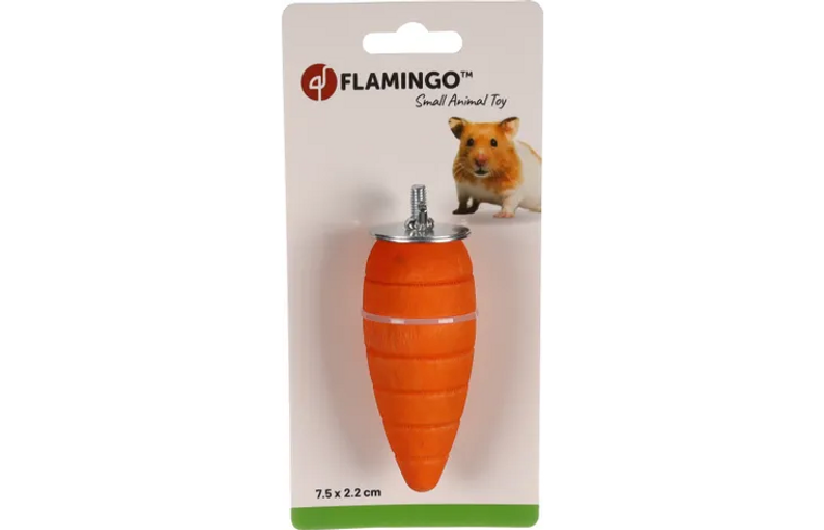 Flamingo Small Animal Toy Carrot 7.5cm x 2.2cm