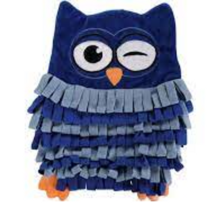 SNIFFING CARPET PLINKIE OWL BLUE 27x33x2,5CM