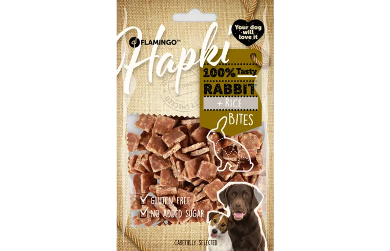 HAPKI RABBIT & RICE BITES 85GR