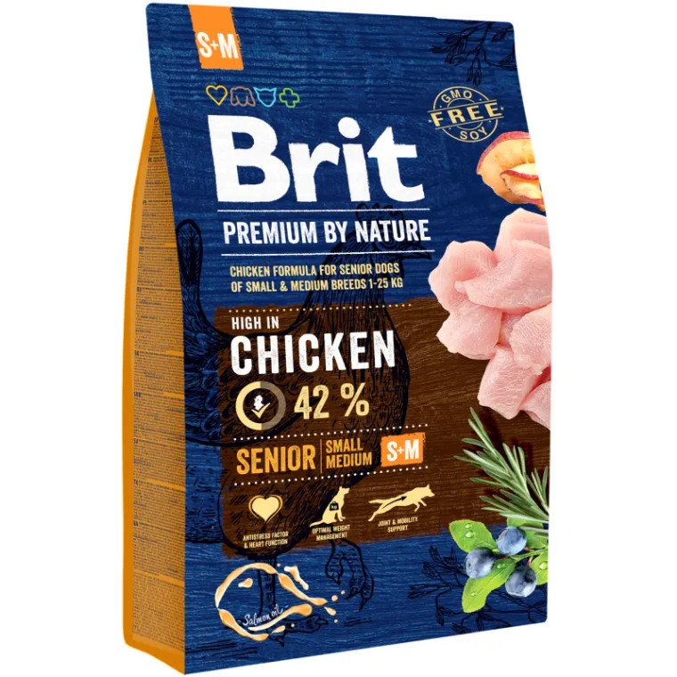 Brit Premium by Nature: Senior Small&Medium, Chicken