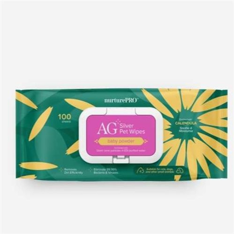 NurturePro AG+ Silver Pet Wet Wipes NurturePro AG+ Silver Pet Wet Wipes