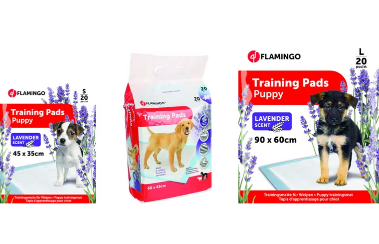 Flamingo Training Pads with Lavender 20 Pieces