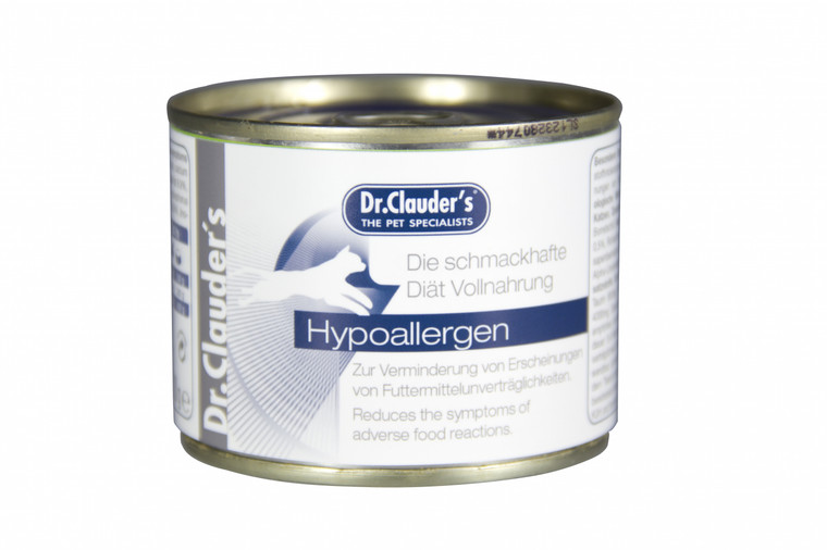 Dr.Clauder´s Hypoallergenic Diet was specifically developed for the reduction of basic ingredient and nutrient intolerances. 
Selected protein and carbohydrate sources contribute to a significant reduction of food intolerances.