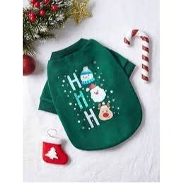 Christmas Green Snowman Printed Round Neck Sweatshirt