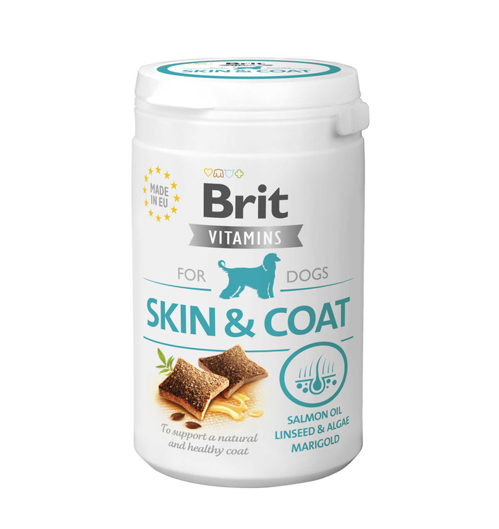 SKIN and COAT – To support a natural and healthy coat
Recommended for adult dogs, during moulting, and for dogs with demanding coat care.