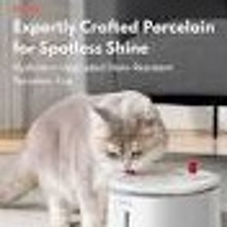 Pet Water Fountain with UVC Sterilization Wireless Pump - CF20