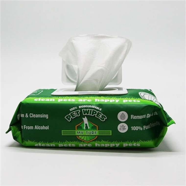 100% Biodegradable Bamboo Wet Wipes for Cats and Dogs