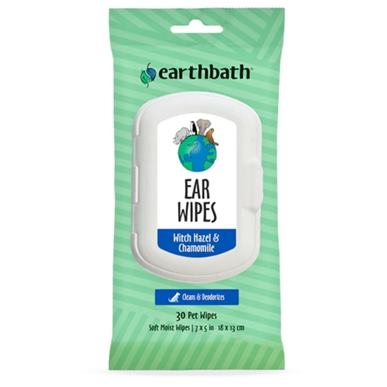 Earthbath Ear Wipes (Witch Hazel & Chamomile) – 30 Wipes
