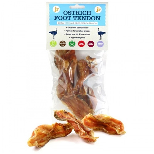 JR Dog Treat - Ostrich Foot Tendon - 5pcs