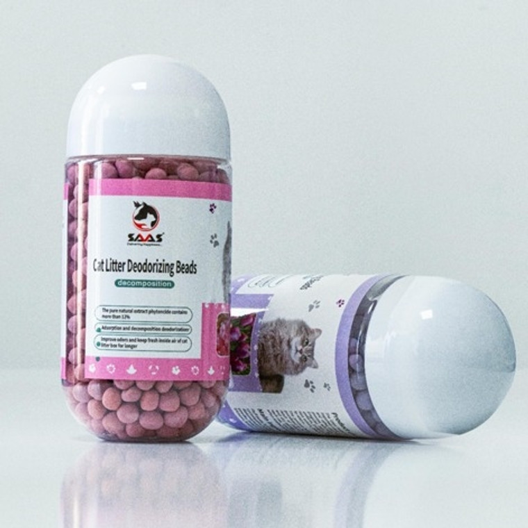 Saas Cat Litter Deodorizer Beads (Cherry) 500Ml