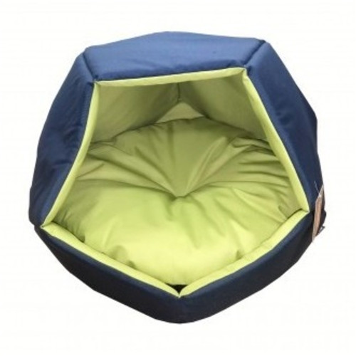 Empets Cubby House With Cushion Basic Duo (60x60x44cm)Green & Blue